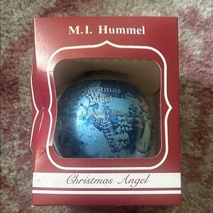 Hummel M.I. Christmas Angel Ornament - Blue